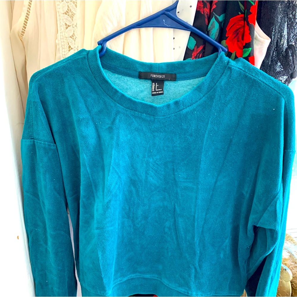 FOREVER 21 Blue Sweater